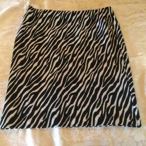Zebra skirt